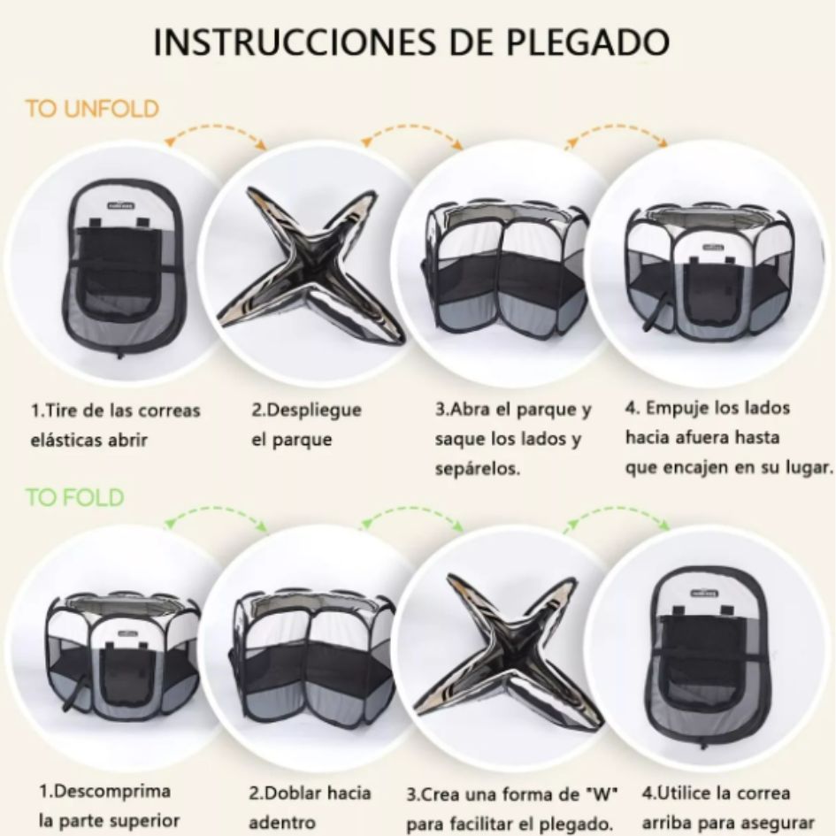 Jaula Plegable Corral De Mascotas