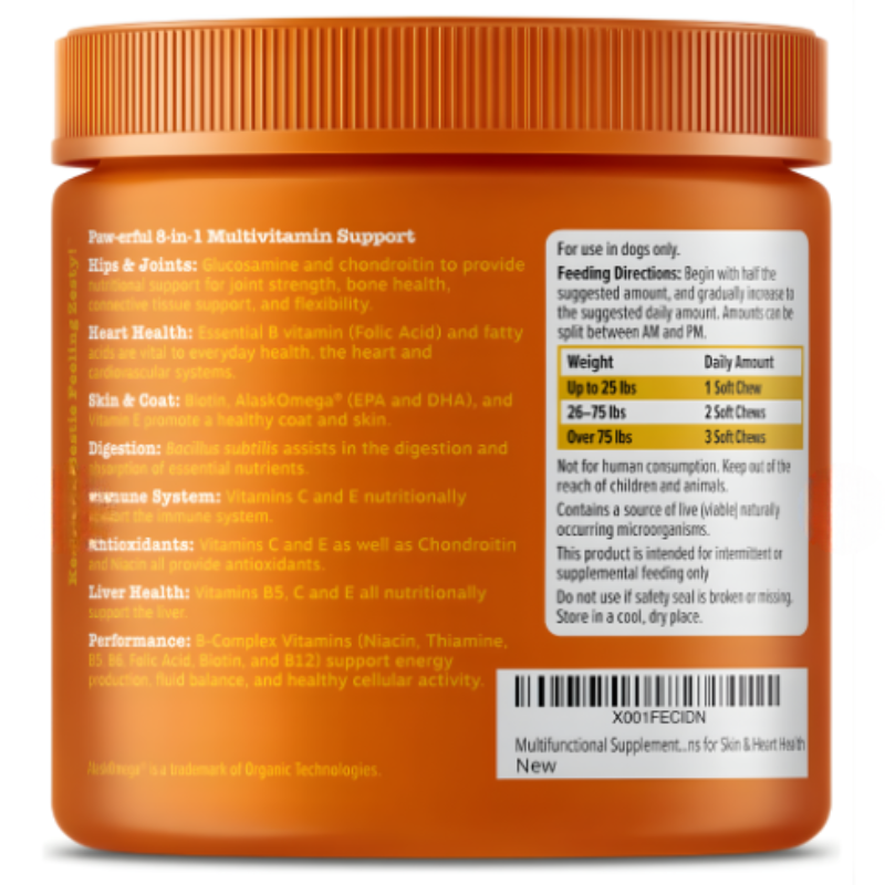 Multivitaminico 8 en 1 Para Perro